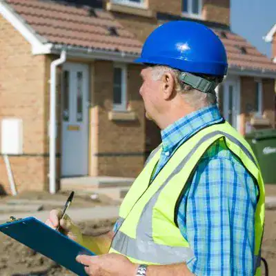 What is the minimum distance between 2 houses? 3 image of surveyor at Faulkner Party wall surveyors Crawley : Minimum Distance between two houses Crawley