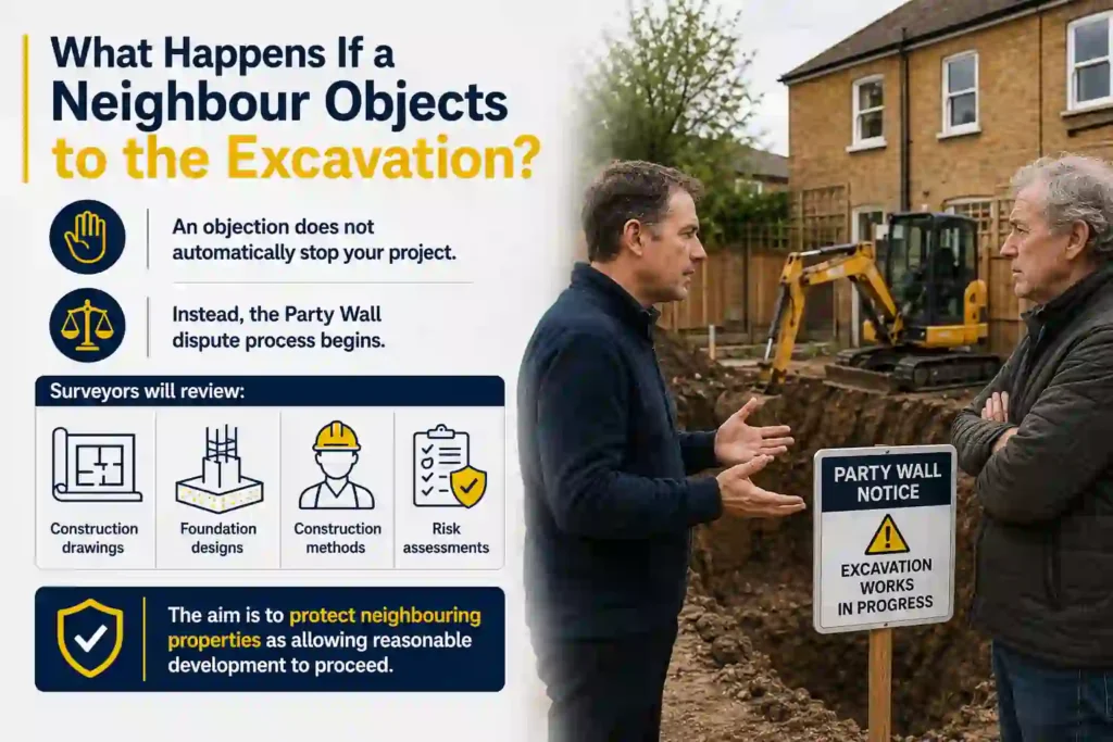 The Complete Guide to Section 6 Excavation Notices 3 What Happens If a Neighbour Objects to the Excavation Crawley