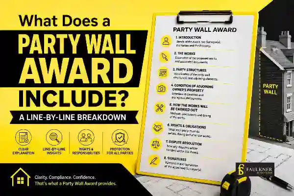 Party Wall Awards Explained Line-by-Line: What Property Owners and Neighbours Need to Know 1 What Does a Party Wall Award Include? A Line-by-Line Breakdown Crawley